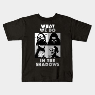 Black And White what we do in the shadows Kids T-Shirt